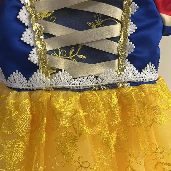 Toddler Unbranded Vibrant Snow White Layered Dress Tulle Zipper Disney Princess - Picture 6 of 14